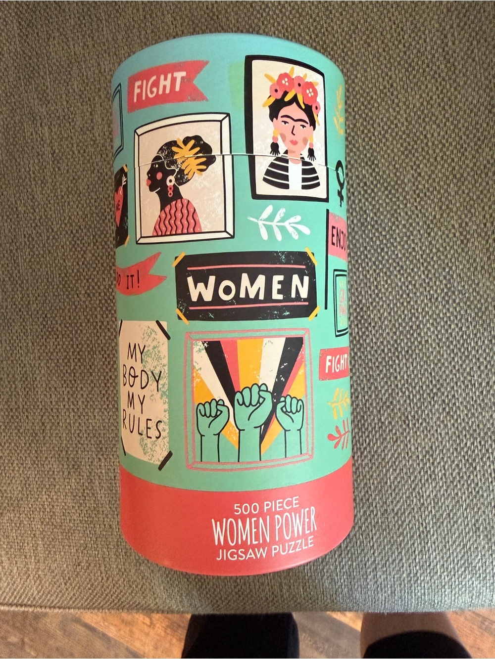 Unopened Women Power 500-Piece Jigsaw Puzzle - Teal & Coral